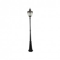 Lighting Inspiration-Wellington Large Single Post On A Standard 3 Piece Post  - Antique Black